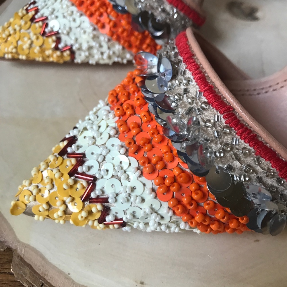 NWB Tory Burch Isle Slingback Pump heels beaded - Picture 2 of 6